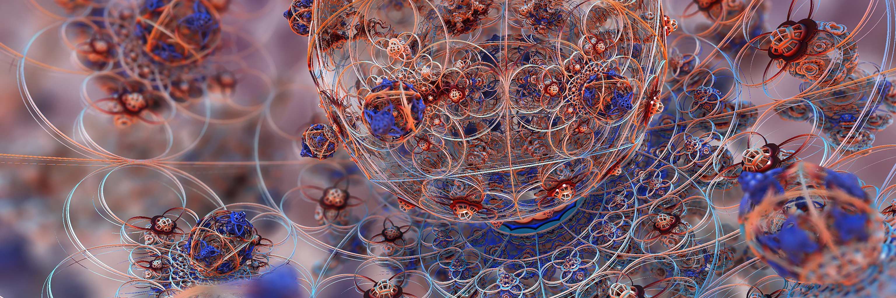 Colorful geometric designs made of wire.